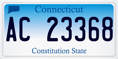 CT license plate AC23368
