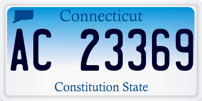 CT license plate AC23369
