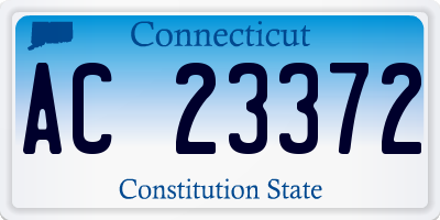 CT license plate AC23372