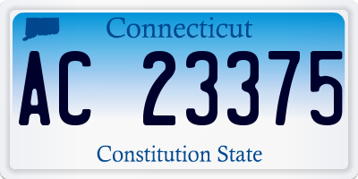 CT license plate AC23375