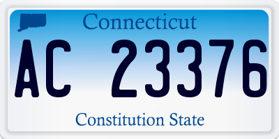 CT license plate AC23376