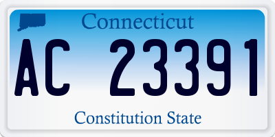 CT license plate AC23391