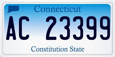 CT license plate AC23399