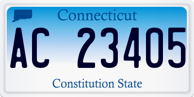 CT license plate AC23405