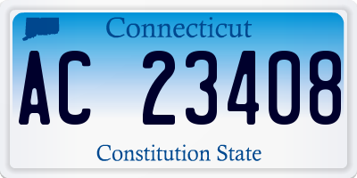 CT license plate AC23408