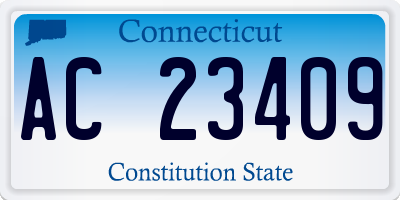 CT license plate AC23409