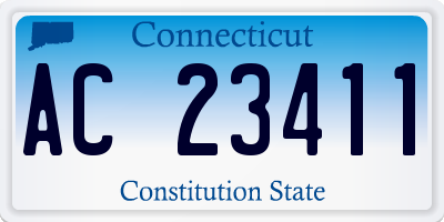 CT license plate AC23411
