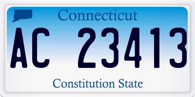 CT license plate AC23413