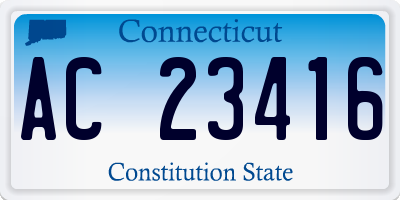 CT license plate AC23416