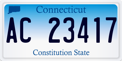 CT license plate AC23417