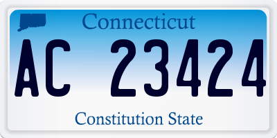 CT license plate AC23424
