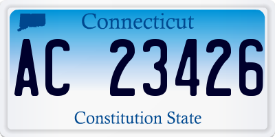 CT license plate AC23426