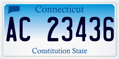 CT license plate AC23436