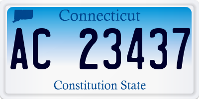 CT license plate AC23437