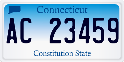 CT license plate AC23459