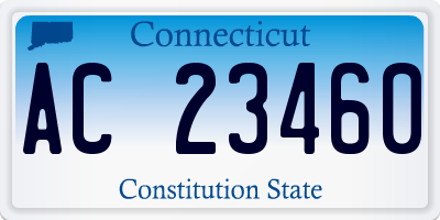 CT license plate AC23460