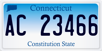 CT license plate AC23466