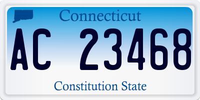 CT license plate AC23468