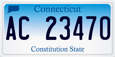 CT license plate AC23470