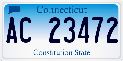 CT license plate AC23472