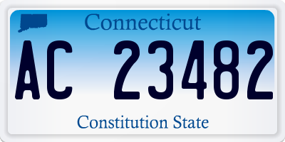 CT license plate AC23482