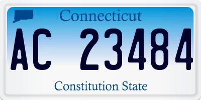 CT license plate AC23484