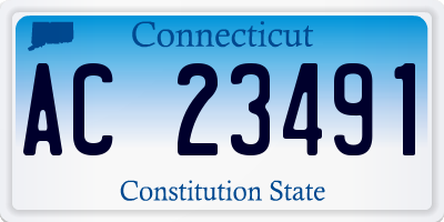 CT license plate AC23491