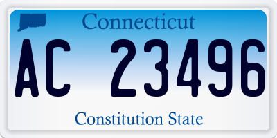 CT license plate AC23496