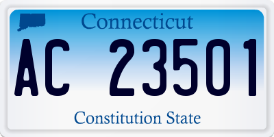 CT license plate AC23501