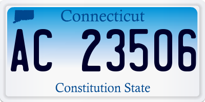 CT license plate AC23506