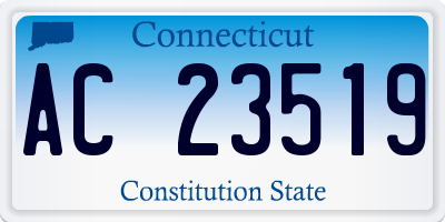 CT license plate AC23519