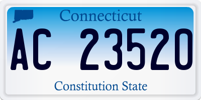 CT license plate AC23520