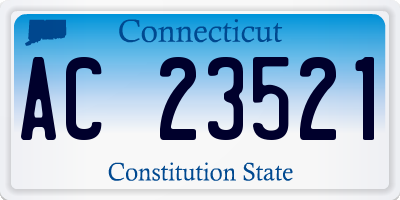 CT license plate AC23521
