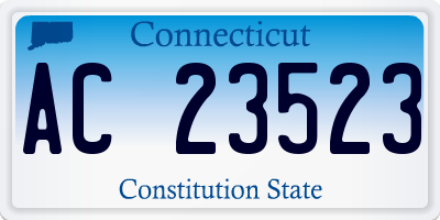 CT license plate AC23523