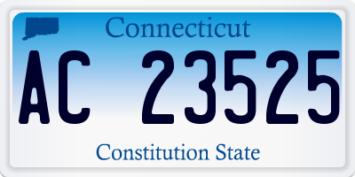 CT license plate AC23525