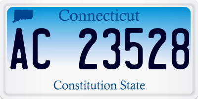 CT license plate AC23528