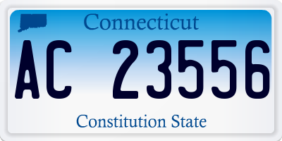 CT license plate AC23556