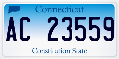 CT license plate AC23559