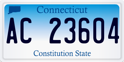 CT license plate AC23604