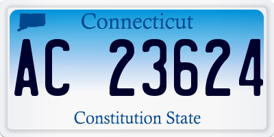 CT license plate AC23624