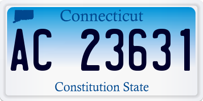 CT license plate AC23631