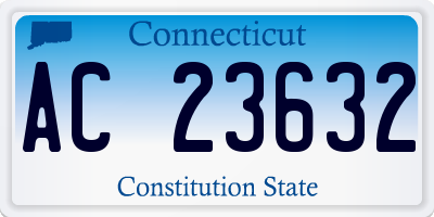 CT license plate AC23632