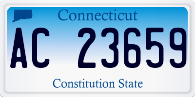 CT license plate AC23659