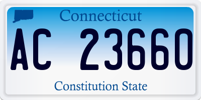 CT license plate AC23660