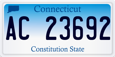 CT license plate AC23692