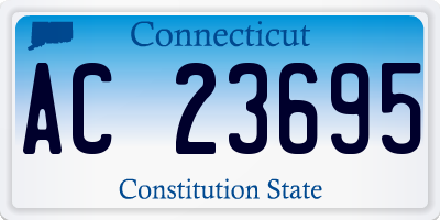 CT license plate AC23695