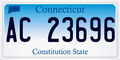 CT license plate AC23696