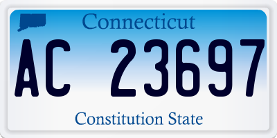 CT license plate AC23697