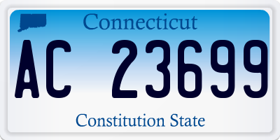 CT license plate AC23699