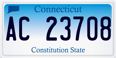CT license plate AC23708